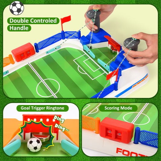 Mini Foosball Table Game, Tabletop Soccer Games Gifts for 3-5 6-8 10-12 Year Old Kids Boys