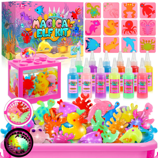 Magic Water Toy DIY Elf, Craft Kit for Kids, Make Your Own Water Pets