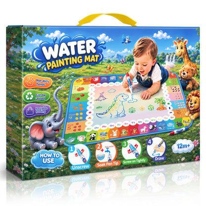 Superwinky Doodle Mat Toys for Toddlers, Gifts for 1 2 3 4 Years Old Girls, Writing Mat Toddler Toys