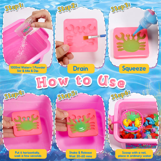 Magic Water Toy DIY Elf, Craft Kit for Kids, Make Your Own Water Pets
