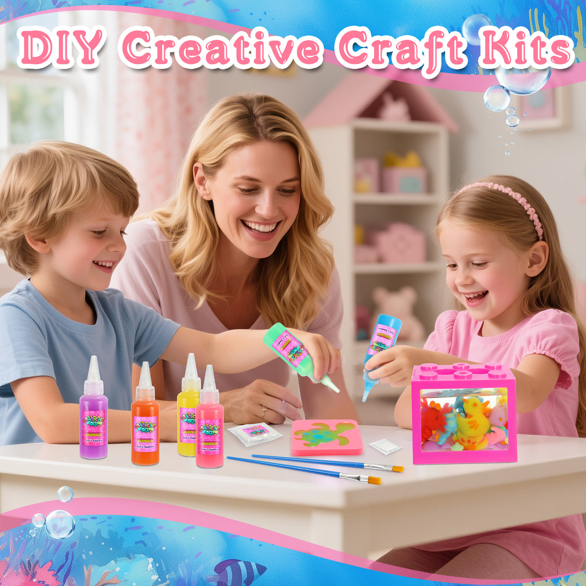 Magic Water Toy DIY Elf, Craft Kit for Kids, Make Your Own Water Pets