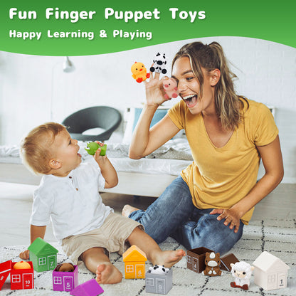 Superwinky Farm Animal Matching Toys for Toddlers 1-3 Year Old, Montessori Learning Toys, Counting Sort Matching Game