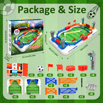 Mini Foosball Table Game, Tabletop Soccer Games Gifts for 3-5 6-8 10-12 Year Old Kids Boys