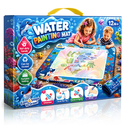 Doodle Drawing Mat, Learning Toys for Girls Toddlers Age 3-7, Magic Writing Mat Toddler Toys Ages 3 4 5