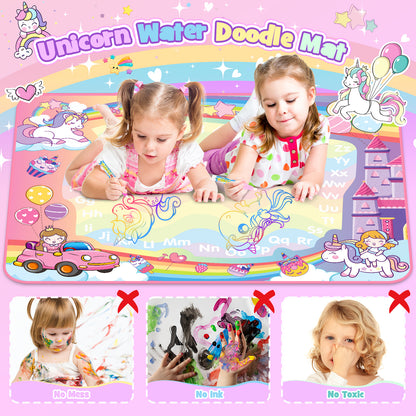 Doodle Drawing Mat, Magic Writing Mat Toddler Toys-Pink
