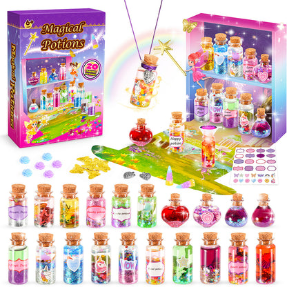 Magic Potion Kit for Kids, 20 Bottles Craft Kits Toys for Girls